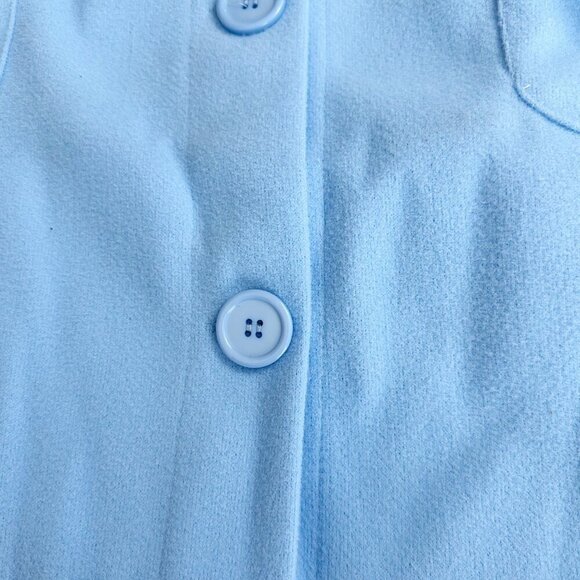 NWT Boohoo Baby Blue Shacket Jacket Italy 10 Long‎ - Picture 4 of 5